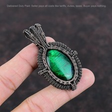 Pietra labradorite verde fuoco - pietra,