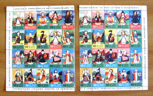 Foglio completo francobollo - completo,