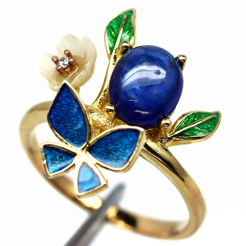 Anello argento 925 zaffiro - anello, in
