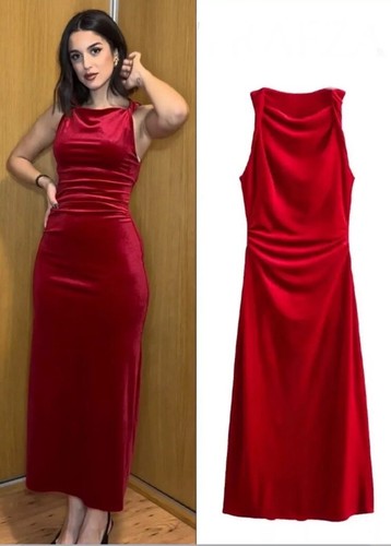 Zara abito midi donna nuovo - abito,