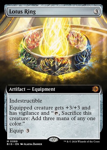 Mtg lotus ring foil exc - mtg,