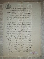 H8736 DOCUMENTO ANTICO 1866