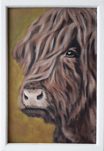 Quadro originale mucca arte