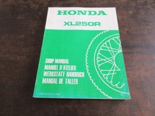 Honda XL250R 1984 Shop Service