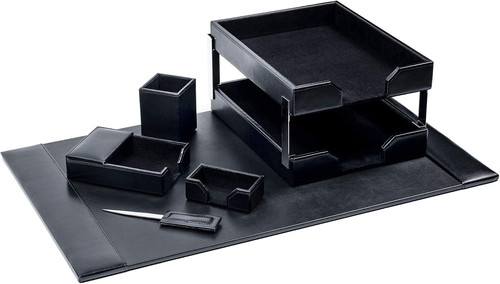 Set scrivania pelle - set,