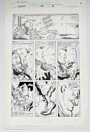 Lee sullivan original art - art,