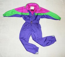 Tuta da sci termica DUBIN VINTAGE ANNI 90 MAI INDOSSATA donna tutto in uno, IT46,GB16,F44,Multic. 