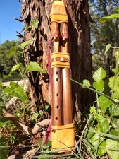 Flauto doppio drone nativi americani, chiave B 432 HZ