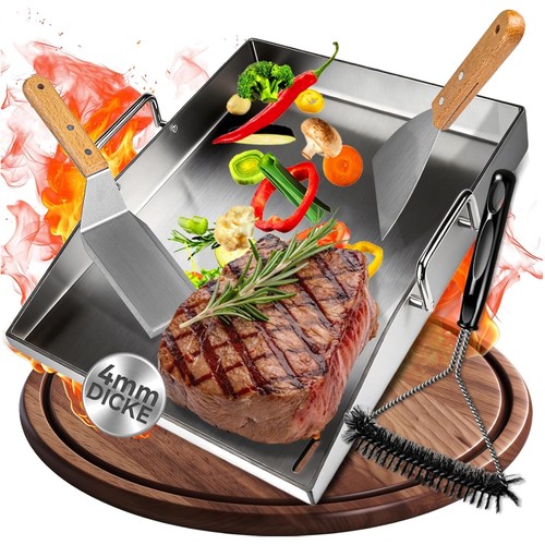 Piastra acciaio barbecue - acciaio,