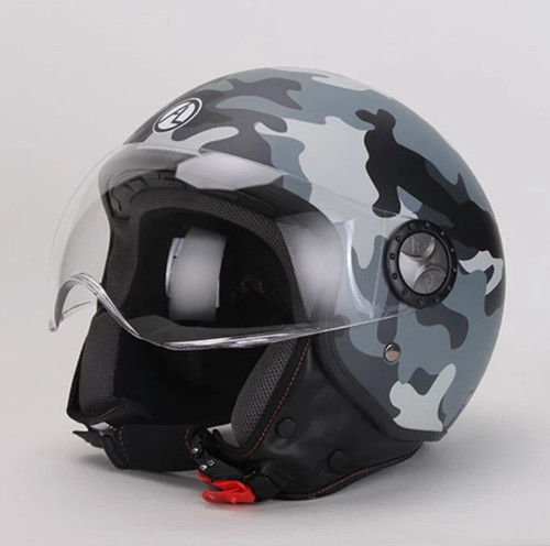Casco design demi jet con - al,