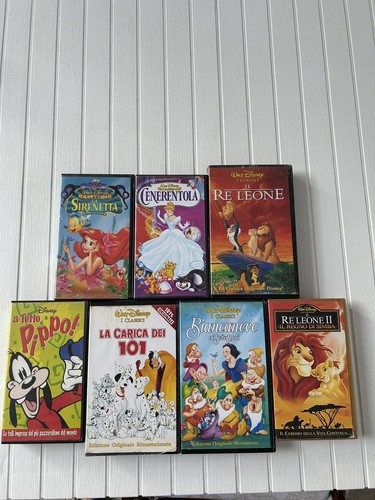 Videocassette disney originali - videocassette,