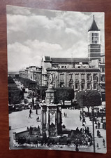 11670 CARTOLINA CAGLIARI - PIAZZA CARMINE E VIALE TRIESTE 1958 VIAGGIATA