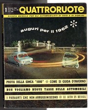 QUATTRORUOTE - N 73, GENNAIO - 1962