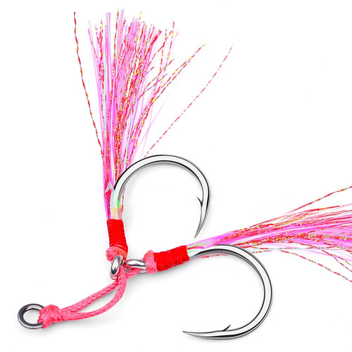 Esche pesca doppio - esche, gancio