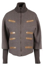 FENDI GIACCA LANA GRIGIA IT 40