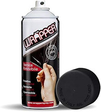 16413 Wrapper Spray Nero Opaco | Vernice Removibile per Carrozzeria | Pellicola 