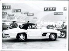 Foto vintage Mercedes 190 Salone Auto Torino 1956 Ft 36898 - Stampa 24x18 cm
