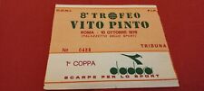 BASKET 8° TROFEO VITO PINTO BIGLIETTO ROMA 10/10/1976 Virtus Bologna