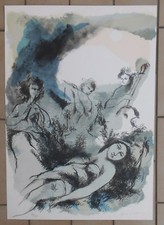 FRANCO MURER LITOGRAFIA FIRMATA E NUMERATA CM. 50 X 35