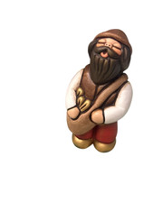 Thun Pastore Contadino Con Sacca Di Pane Presepe Classico