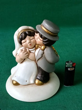 THUN ORIGINALE COPPIA SPOSI SPOSINI WEDDING FIGURE DA COLLEZIONE 14,5 CM. DA14