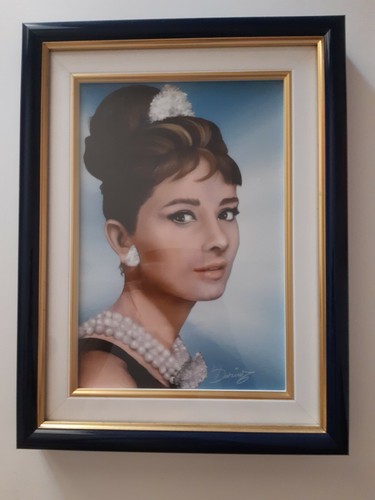 Audrey hepburn quadro 30x50 - hepburn,