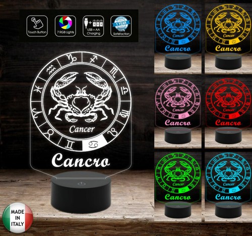 Segno zodiacale cancro lampada - segno,