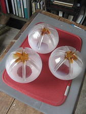 "619.22"3 Globes en verre pour