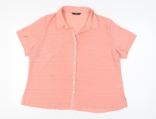 Camicia donna rosa con - , bottoni