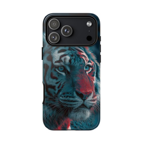 Cover telefono tiger - rosso, blu