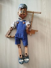 Pinocchio Burattino Vintage in Legno circa 50-55 cm. Lavorazione Artigianale