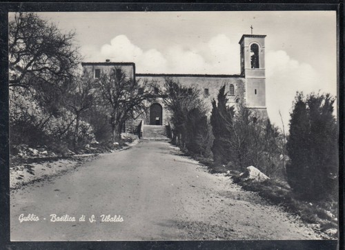 Cartolina gubbio basilica - cartolina, di