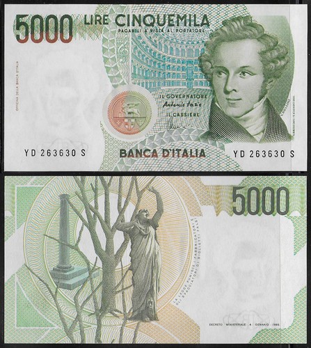 1996 italia lire - lire, 5.000