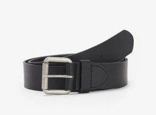 Cintura nera originale Barbour Allanton 100% pelle taglia M / 34"-39" - MAC0111BK31