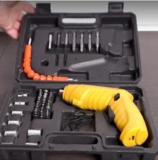 AVVITATORE RICARICABILE A BATTERIA CACCIAVITE AVVITA SVITA CON KIT 46 ACCESSORI