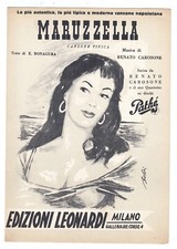 Spartito RENATO CAROSONE Maruzzella - Leonardi 1955 canzone napoletana