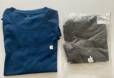 2 Magliette Apple nere e blu