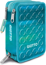 ASTUCCIO 3ZIP STILNOVO SHINY AQUAMARINE - STILNOVO