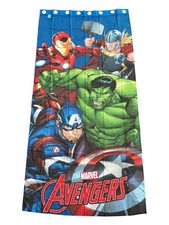 Coppia Tende Velata 2 Pannelli Con Anelli Marvel Avengers 140x290 cm Cameretta