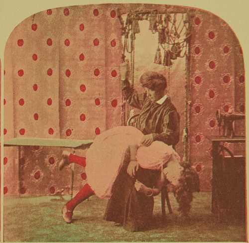 Stereoview risque sculacciata - stereoview,