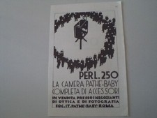 advertising Pubblicità 1929 CAMERA PATHE' BABY