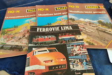 MODELLISMO FERROVIARIO 4 FASCICOLI FALLER MODELLBHAU 840 841 -840F LIMA 1980/81