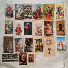 LOTTO 21 SANTINI ANTICHI E CARTOLINE RELIGIOSE DA COLLEZIONE