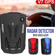 Radar Auto 16 Bande V7 GPS Velocità Polizia Rilevatore Sicuro Allarme Vocale Laser 360°.
