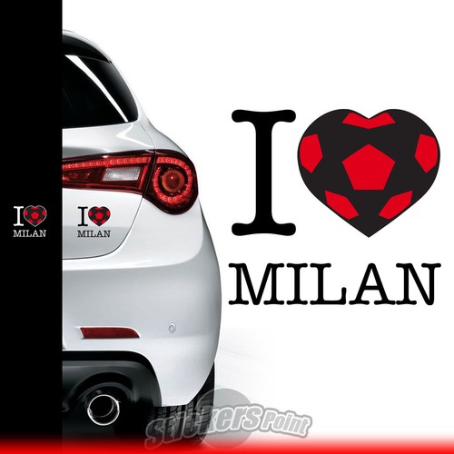 Adesivo love milan sticker - adesivo,