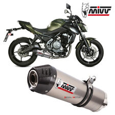 Scarico Completo MIVV Oval Titanio Coppa Carbonio per KAWASAKI Z 650 2017 > 2023