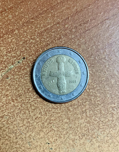 Moneta euro cipro idolo - 2, di