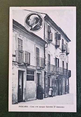 Cartolina 1925 pescara casa - cartolina,