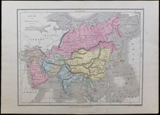 1867 - Carta Geografica Antica