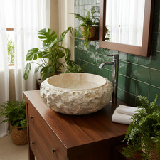 Lavabo Da Appoggio In Marmo